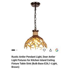 Antler Farmhouse Light Fixtures Rustic Deer Antler Pendant Lighting For Cabin De